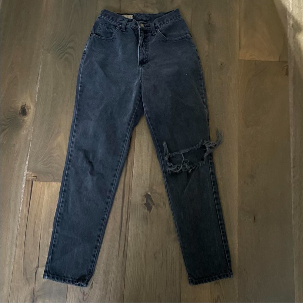 Vintage Distressed Black Women Jeans